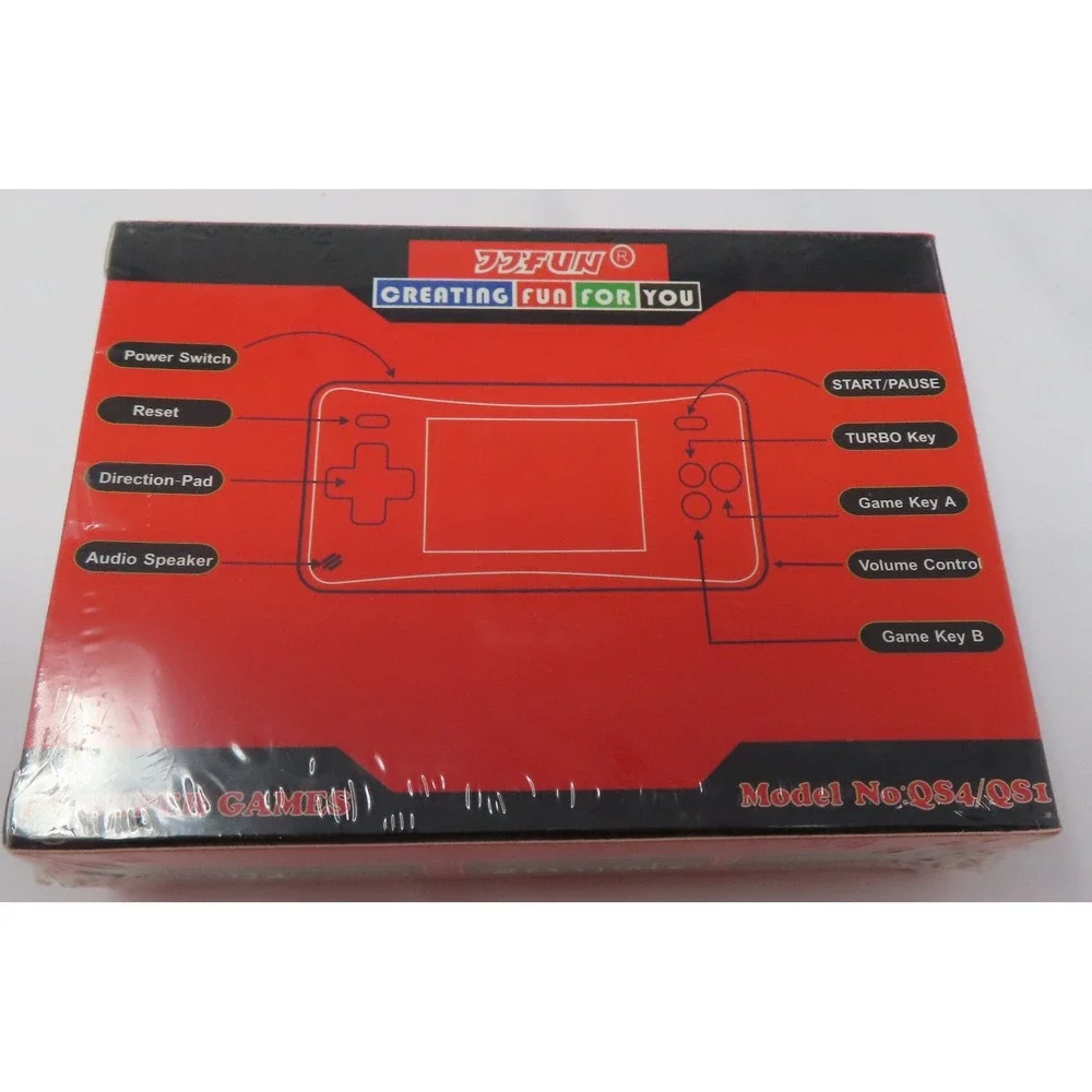 JJFUN Portable Player Handheld Game Console Classic Retro Games QS4 QS1‎ Black